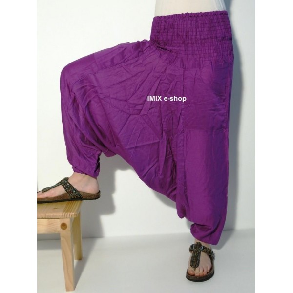 Aladinky kalhoty bavlněné nízký sed s kapsami