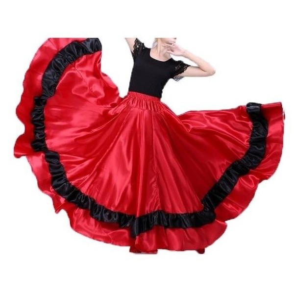 Flamenco saténová sukně Estela