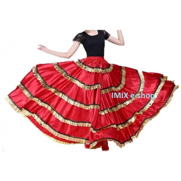 Flamenco saténová sukně Marcia