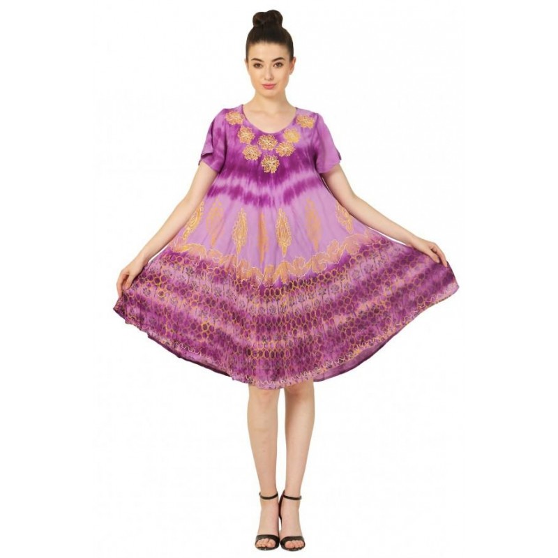 Dámské letní volné batikované šaty Nalla