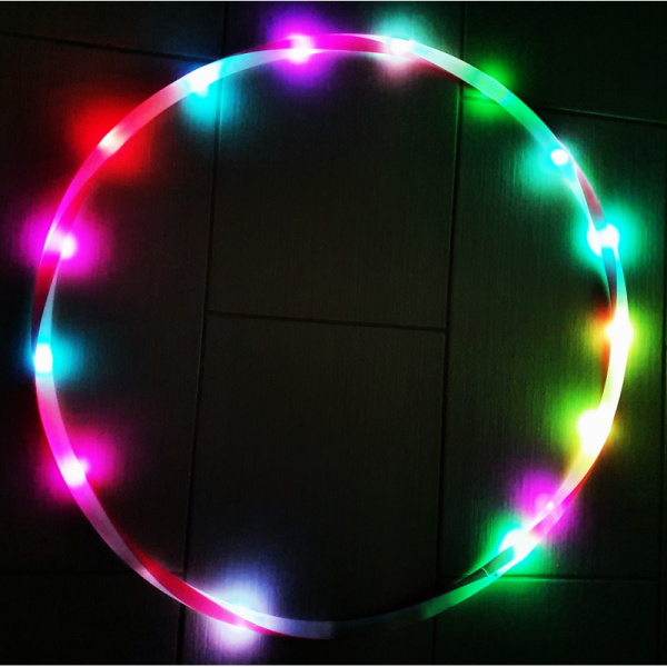 LED svítící blikající Hula Hoop obruč protiskluzová