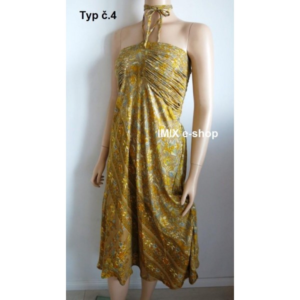 Multifunkční hedvábné letní šaty / sukně