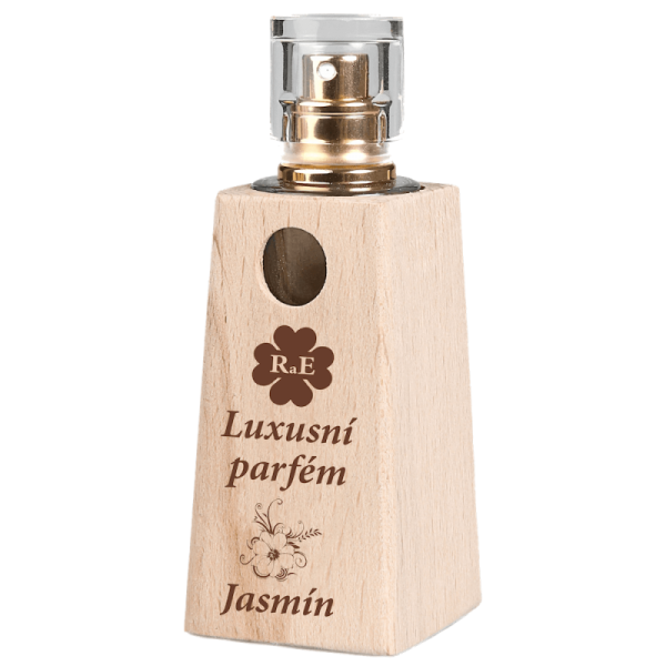 Luxusní parfém v dřevěném flakónu Jasmín - dub 30 ml