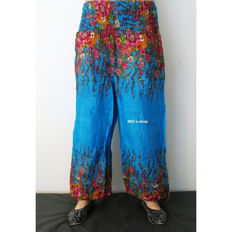 Harémové kalhoty Květinové - Výprodej